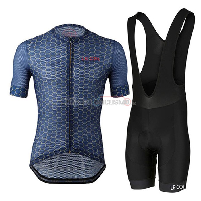 Abbigliamento Ciclismo Le Col Manica Corta 2021 Scuro Blu